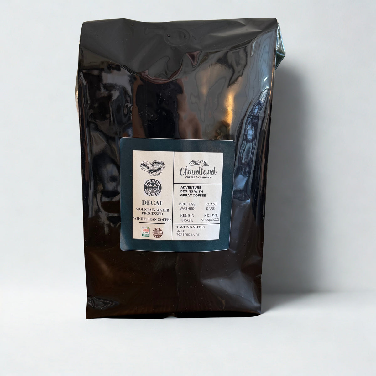 Decaf - For Brewed Coffee or Espresso Dark Roast